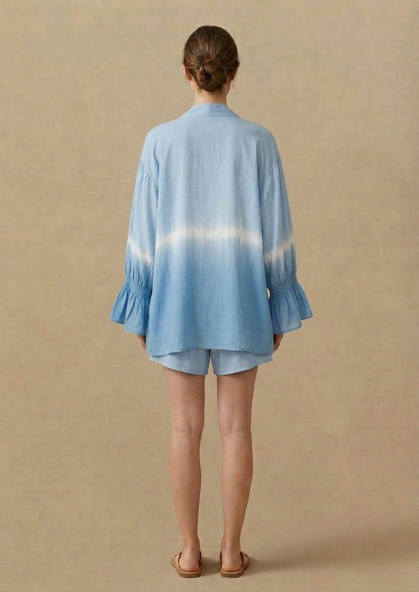 มัดย้อม เซ็ตเสื้อคลุม กางเกงขาสั้น - Image 6
