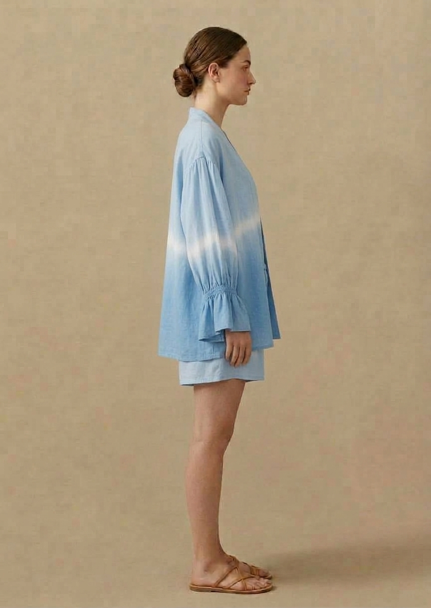 มัดย้อม เซ็ตเสื้อคลุม กางเกงขาสั้น - Image 7