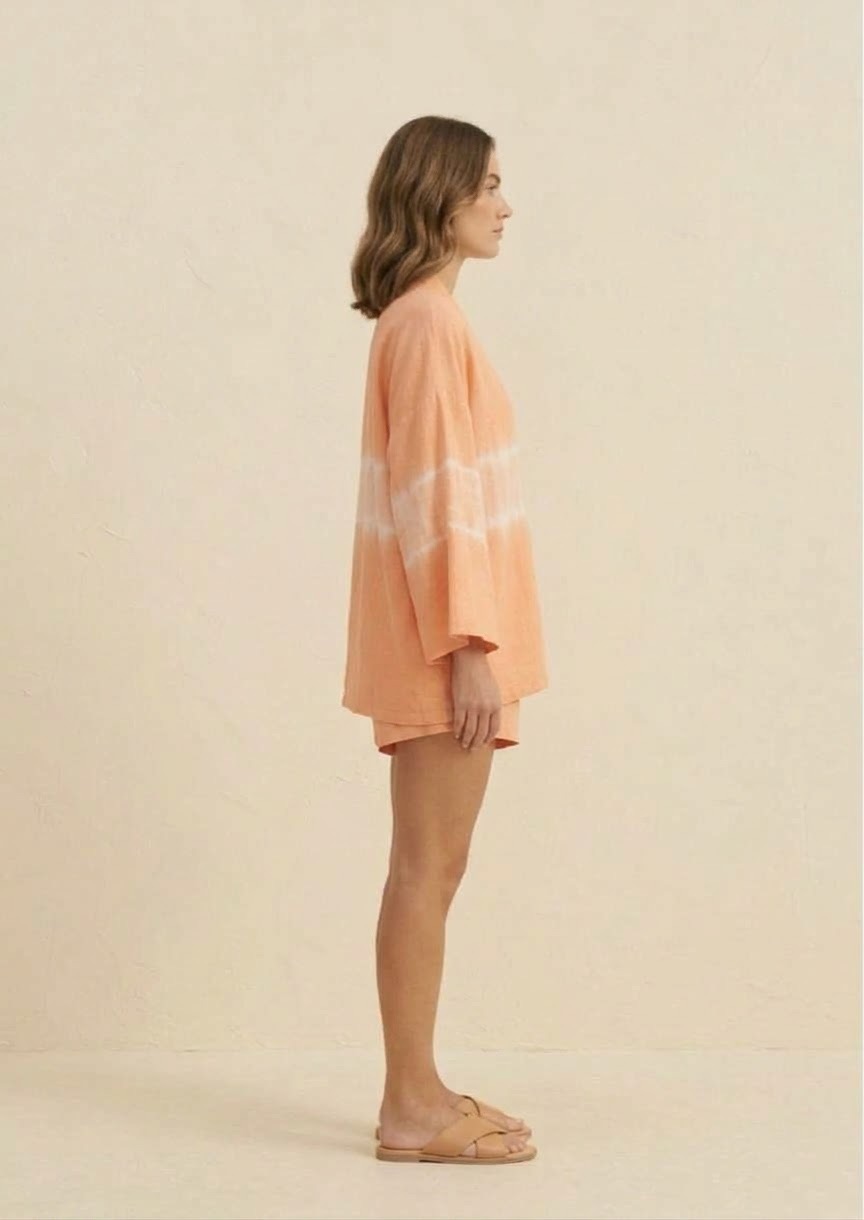 มัดย้อม เซ็ตเสื้อคลุม กางเกงขาสั้น - Image 3